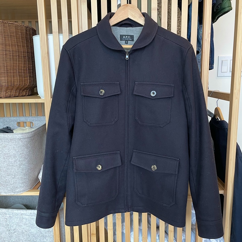 A.P.C. Wool Blend Heavy Coat